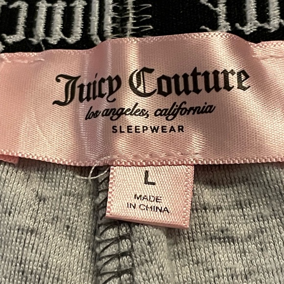 Juicy Couture - soft grey velour sleep/lounge shorts size large - Picture 8 of 8